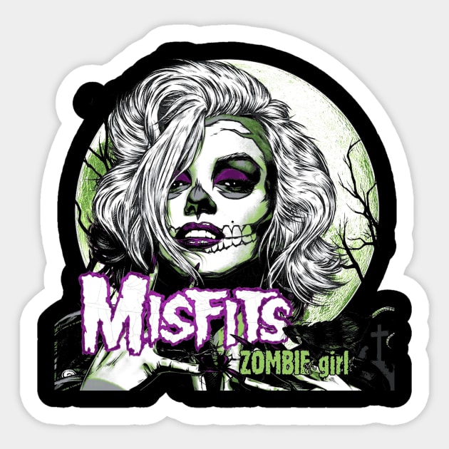 Misfits Sticker by Don Kodon